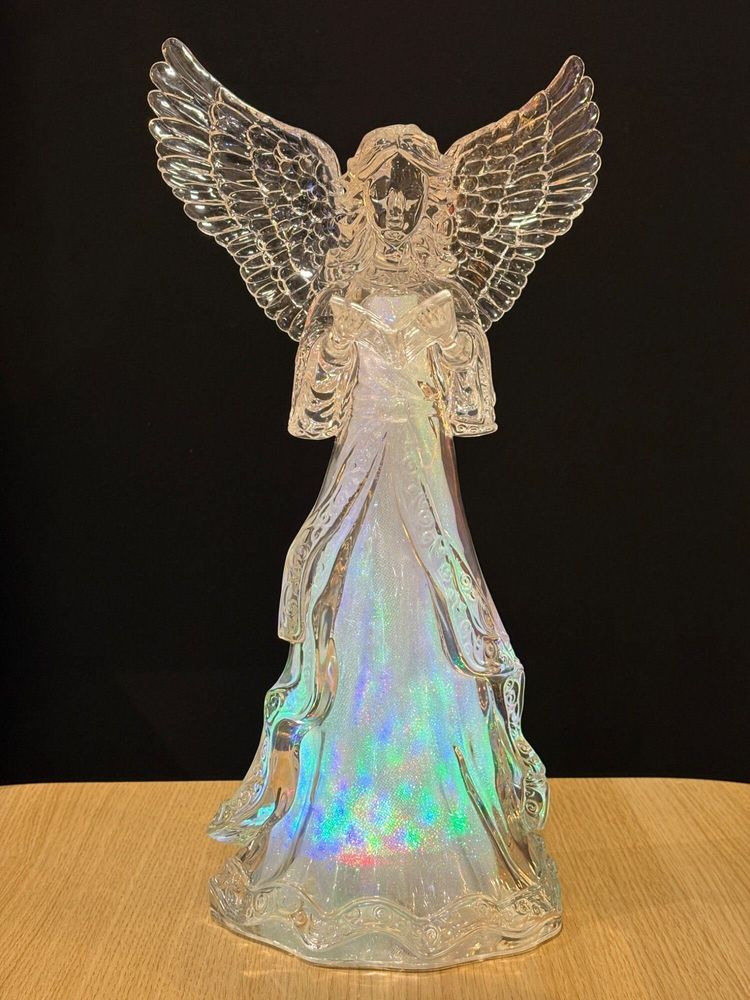 Nativity scenes and santons - LED Light-Up Angel Figurine – Reading - BLUE STAR B.V.