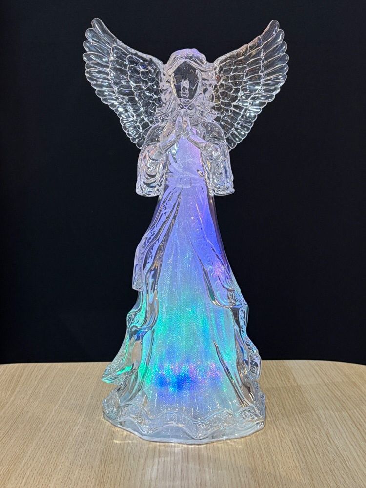 Nativity scenes and santons - LED Light-Up Angel – Pray - BLUE STAR B.V.