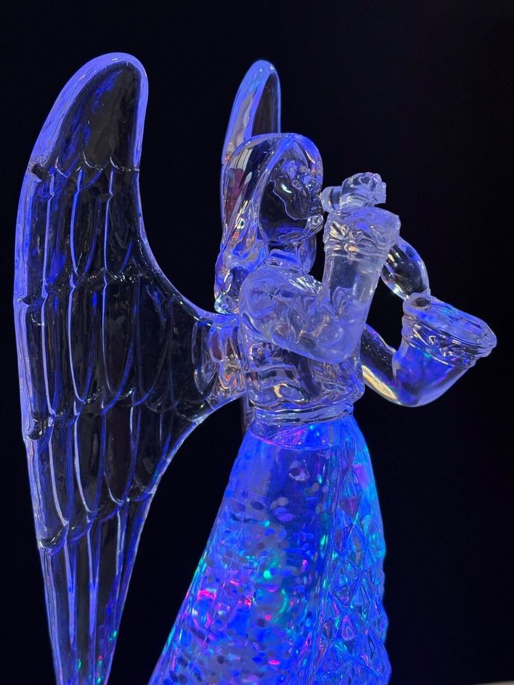 Other Christmas decorations - LED Lighted Angel with Trumpet – RGB & DC Power - BLUE STAR B.V.