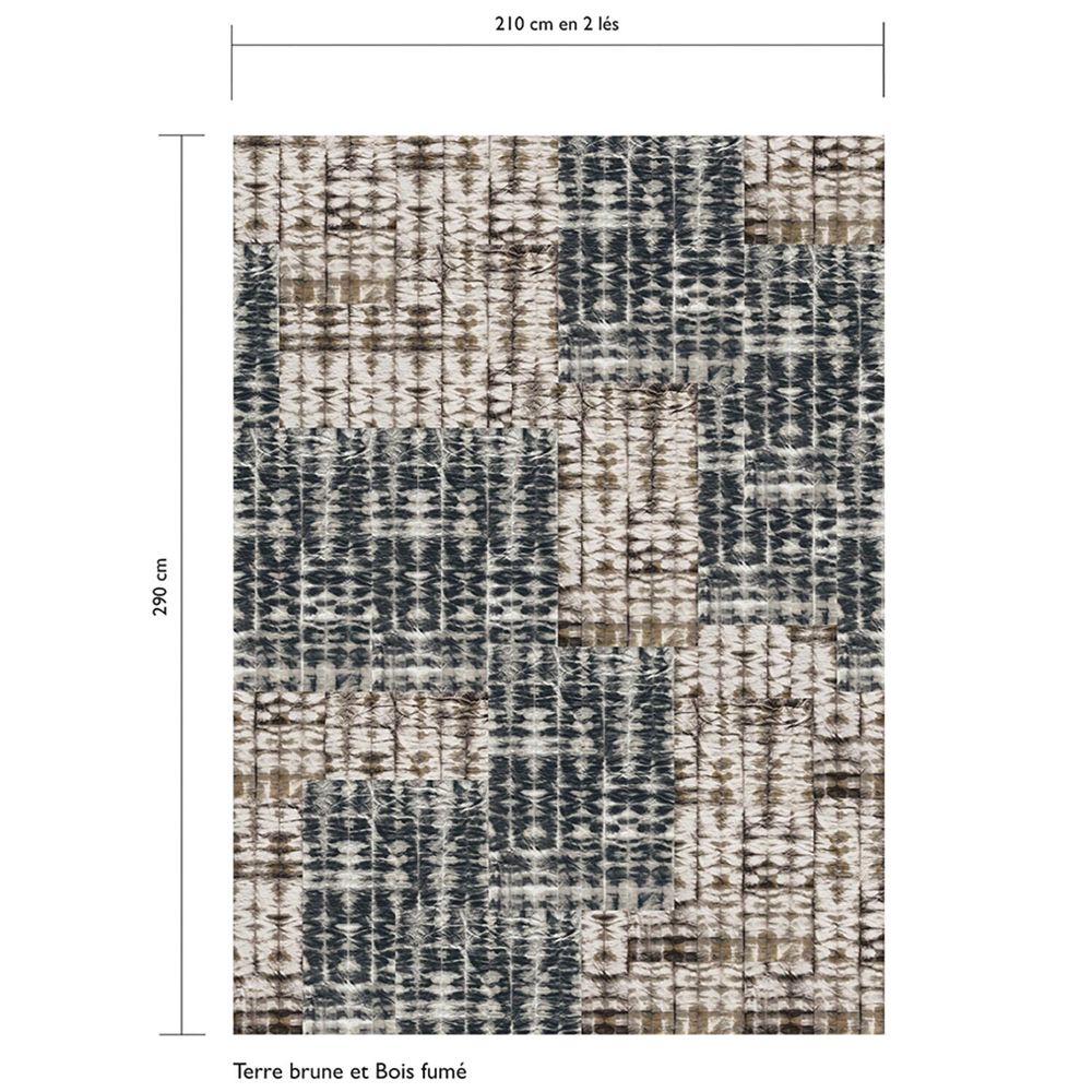 Papiers peints - Papier Peint - PANORAMIQUE 210x290 cm - PLEATS "Composition couleurs" - LAUR MEYRIEUX COLLECTION