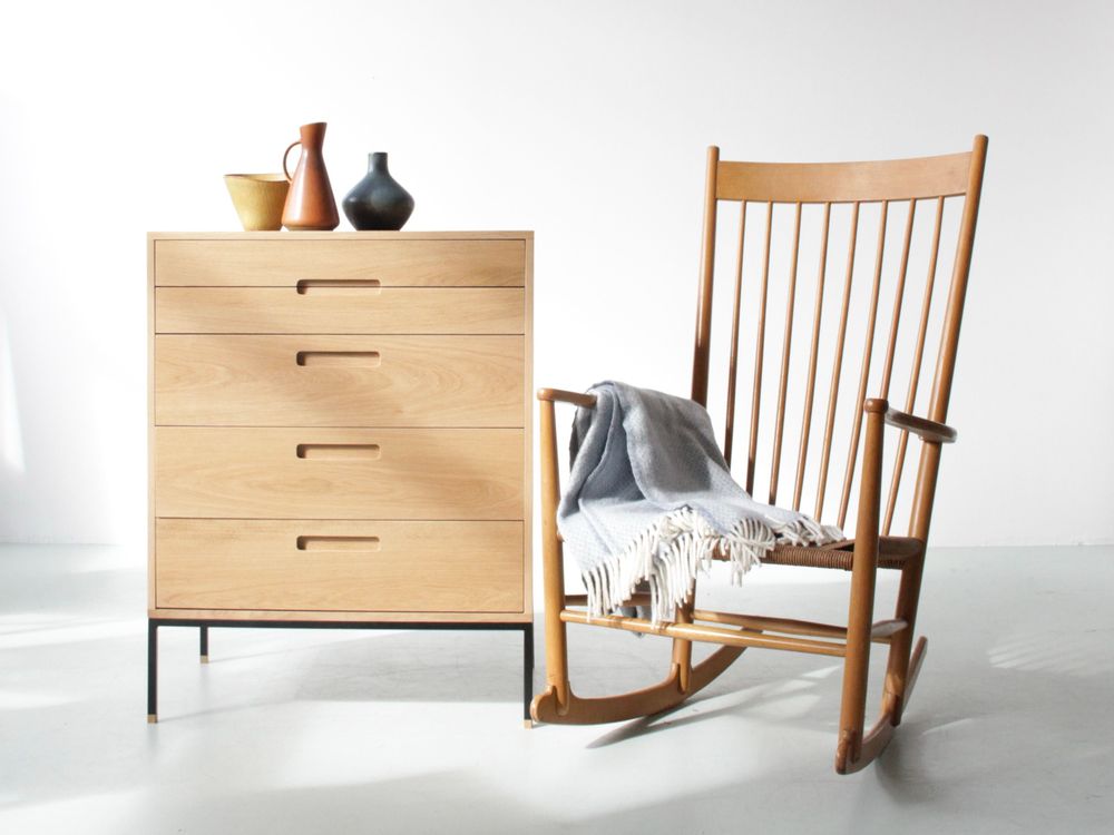 Commodes - Commode sur mesure modèle Cosmopol. 5 tiroirs - JL STUDIO