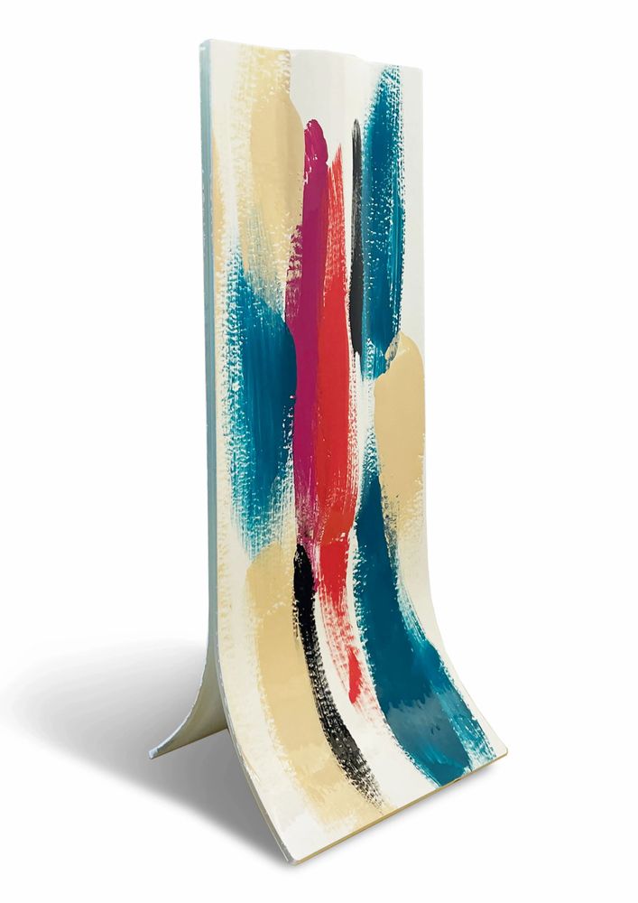 Vases - Vase Amazonas turquoise-saumon 14 x 36 cm - CARNEOL GLASS