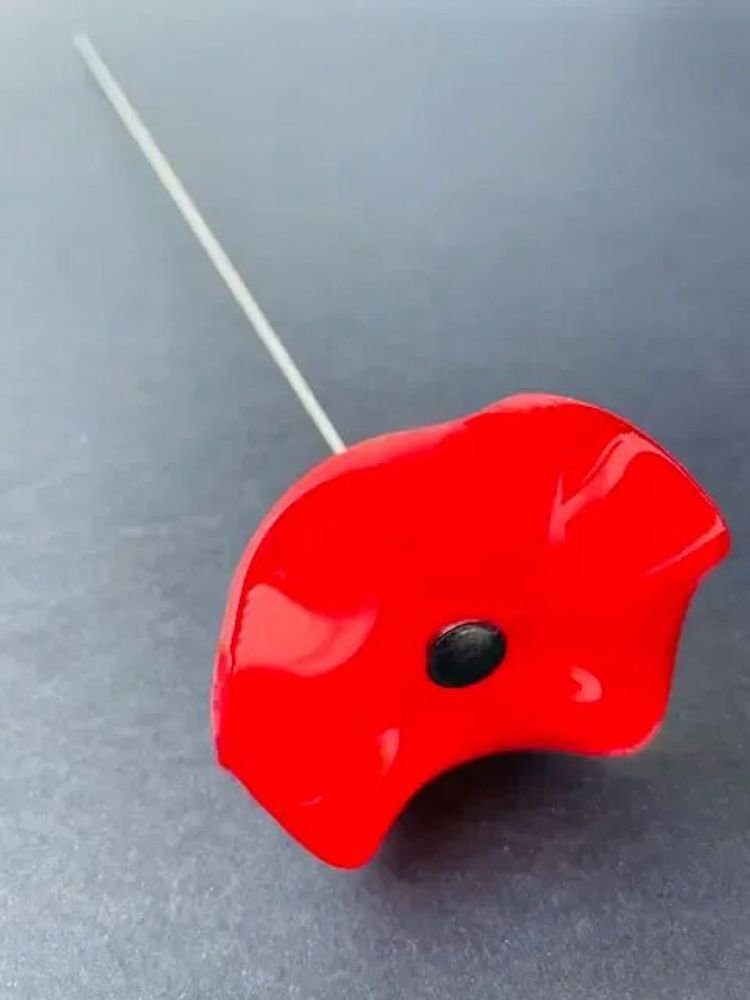 Décorations florales - Fleur en verre pour intérieur de couleur rouge - CARNEOL GLASS