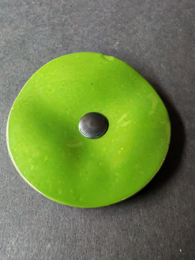 Floral decoration - Round small flower for outdoor use in applegreen - CARNEOL GLASS