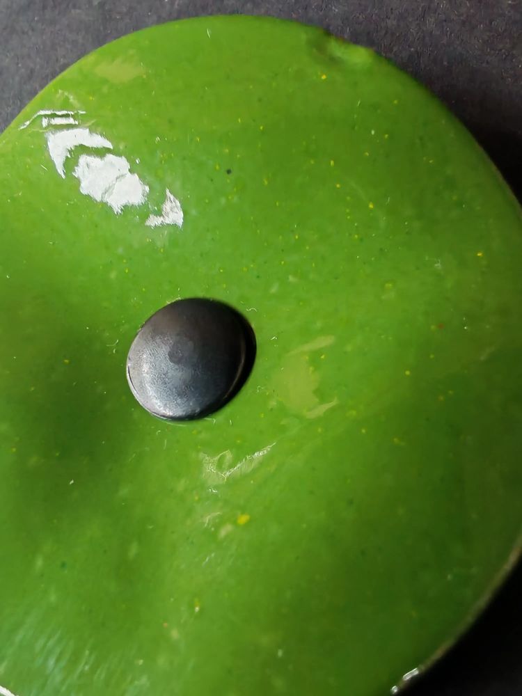 Floral decoration - Round small flower for outdoor use in applegreen - CARNEOL GLASS