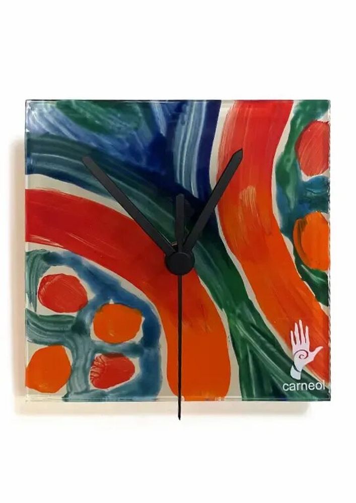 Clocks - Iberia OB-OCS-13x13 - CARNEOL GLASS