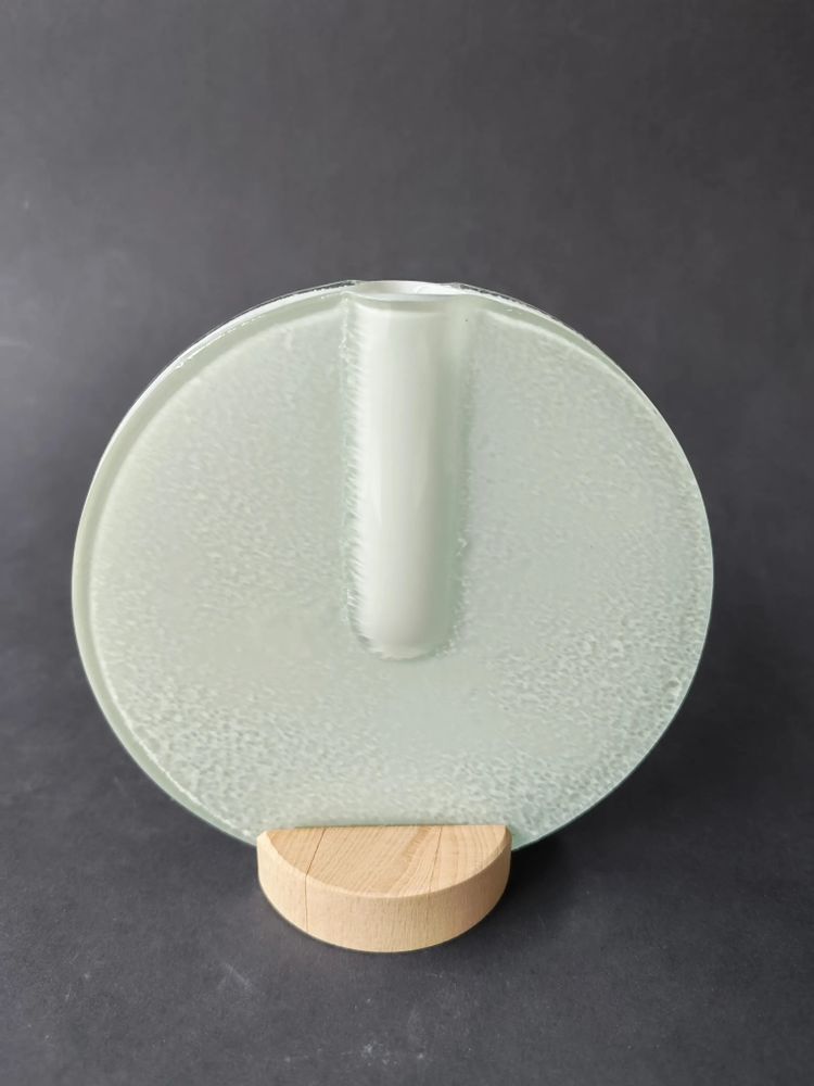 Vases - Vase rond de couleur blanche 13 cm - CARNEOL GLASS