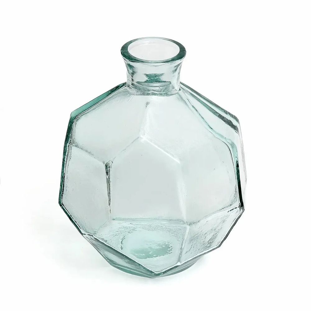 Vases - The Round Origami Vase - Blue - BAZAR BIZAR LIVING