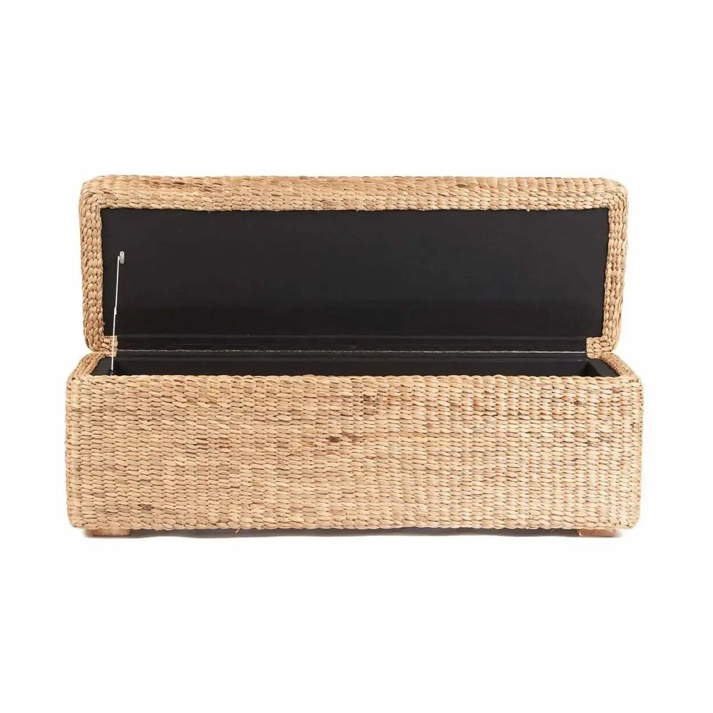 Ottomans - The Big Sure Storage Ottoman - Natural - BAZAR BIZAR LIVING