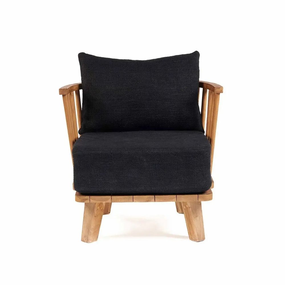 Armchairs - The Malawi One Seater - Natural Black - BAZAR BIZAR LIVING