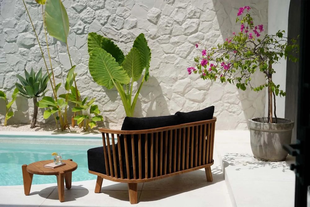 Sofas - The Malawi Two Seater - Natural Black - BAZAR BIZAR LIVING