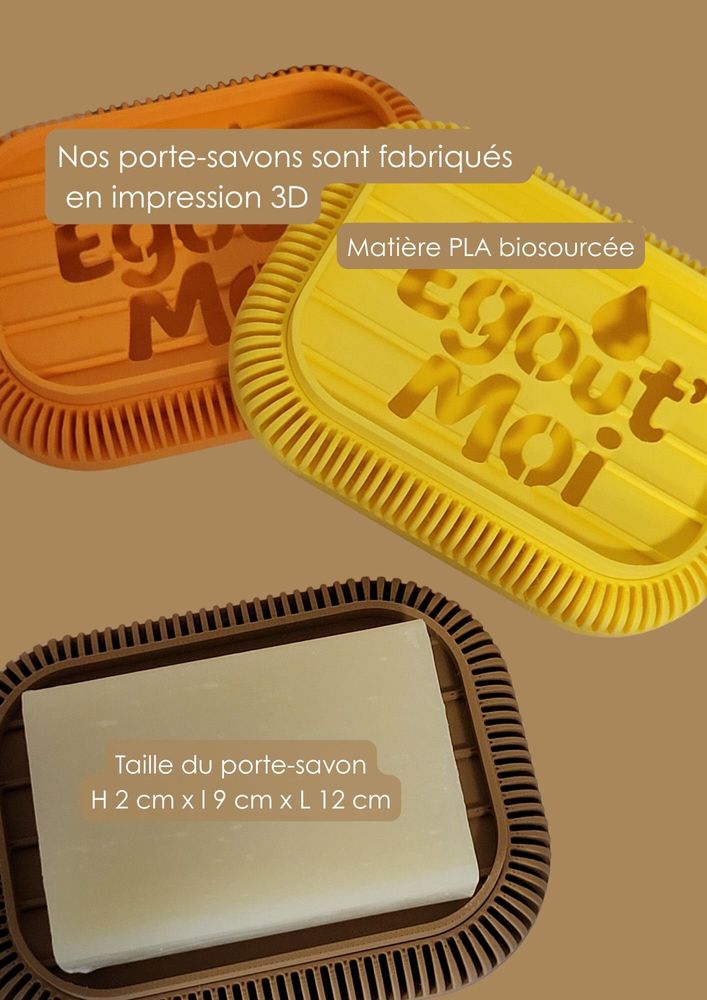 Ustensiles de cuisine - Porte-savon en 3D pour cuisine ou salle de bain - Made in France - CRÉA-TH