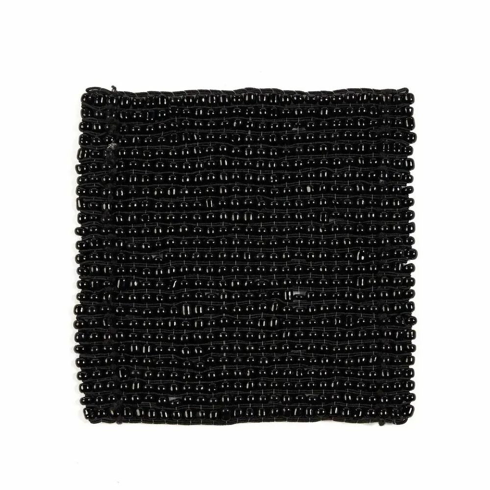 Glass - The Perles Coaster - Black - BAZAR BIZAR LIVING