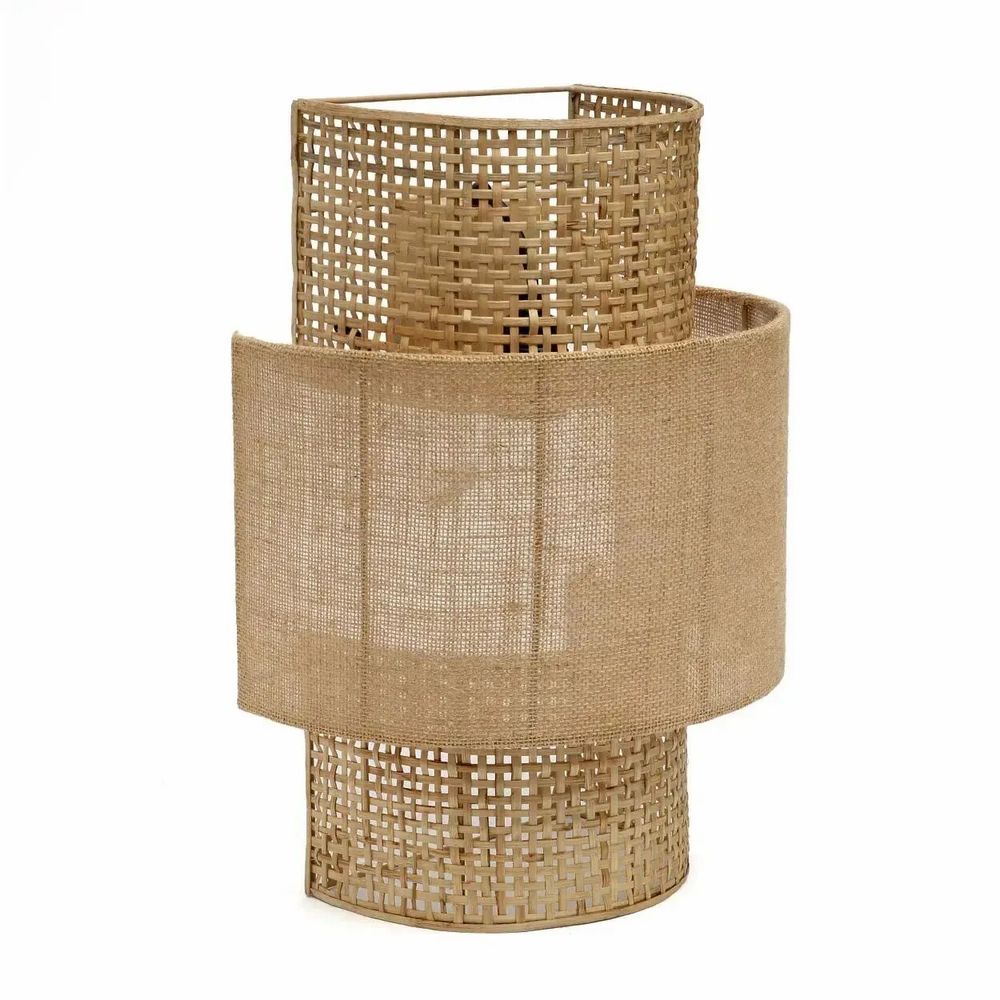 Wall lamps - The Bolly Jute Wall Lamp - Natural - M - BAZAR BIZAR LIVING