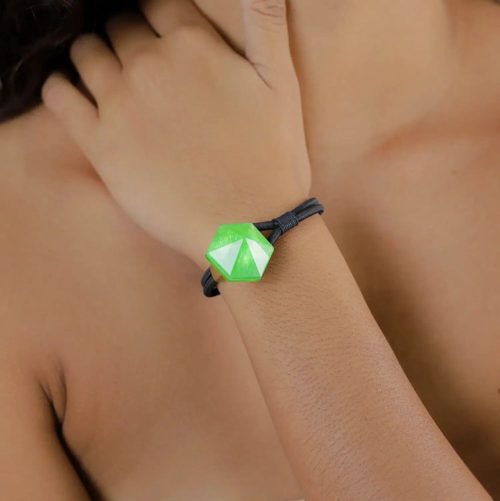 Jewelry - Lime green sandow bracelet - Combava - NATURE BIJOUX