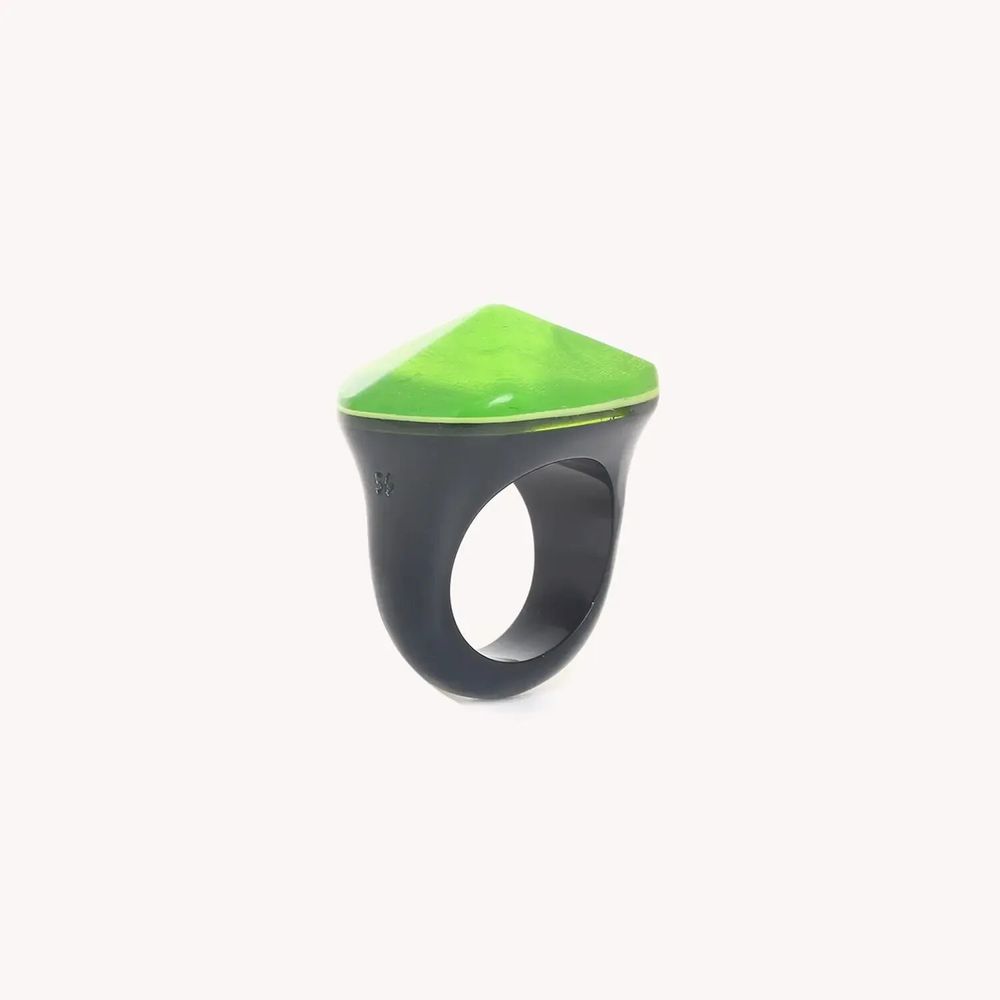 Jewelry - Lime green ring T58 - Combava - NATURE BIJOUX