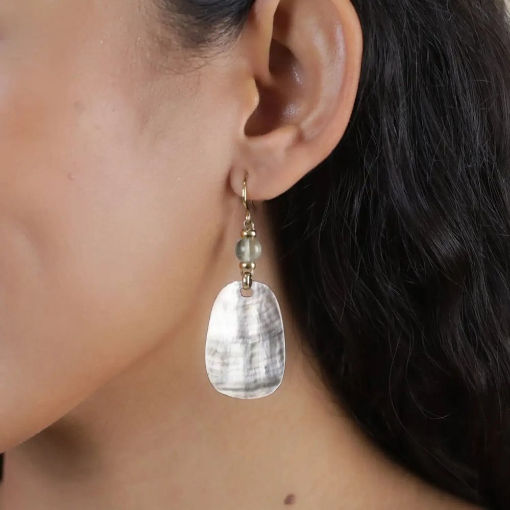 Jewelry - Simple hook earrings - Fluorite - NATURE BIJOUX