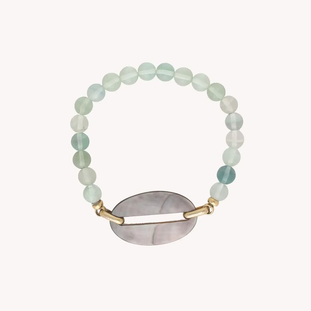 Jewelry - Flurorite stretch bracelet - Fluorite - NATURE BIJOUX