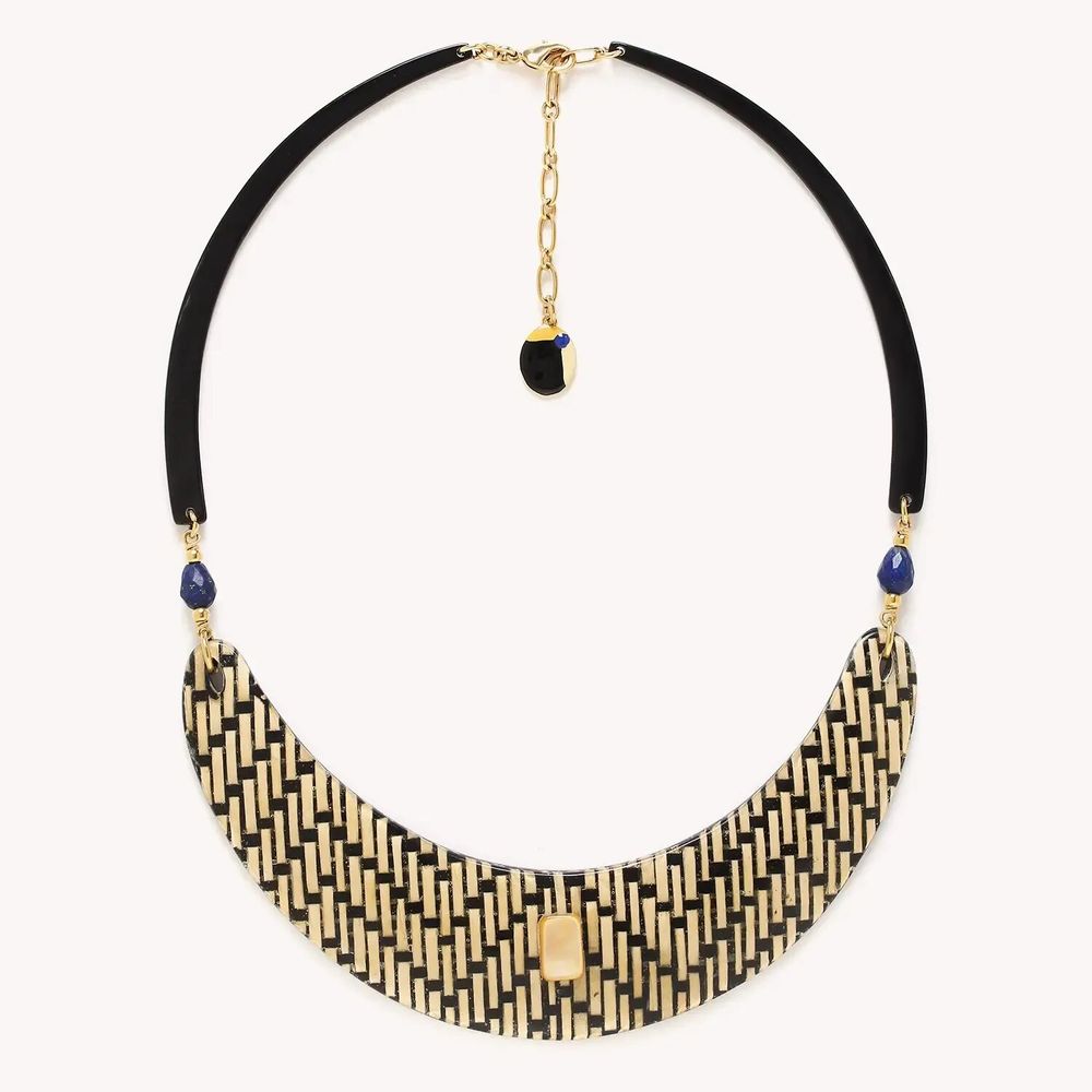 Jewelry - Plastron necklace - Madam Bogolan - NATURE BIJOUX