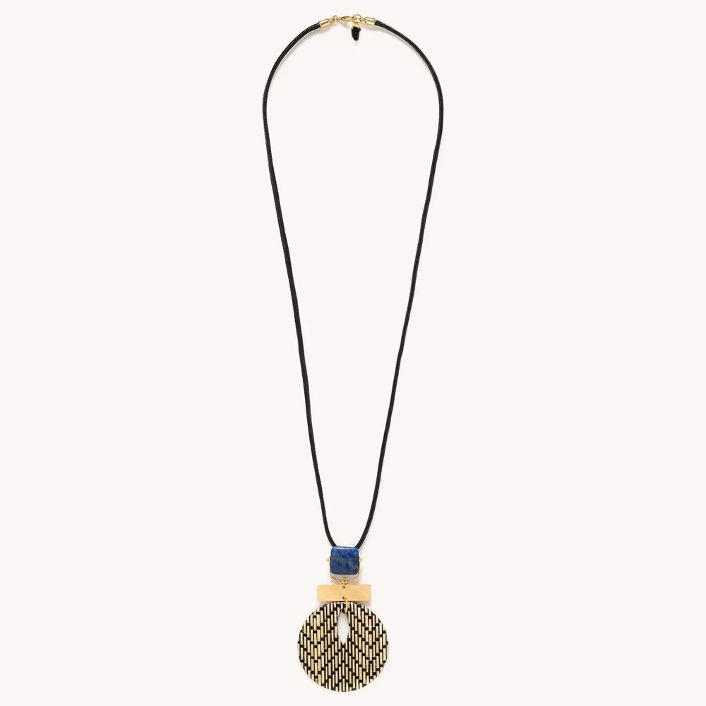 Jewelry - Long necklace with pendant - Madam Bogolan - NATURE BIJOUX