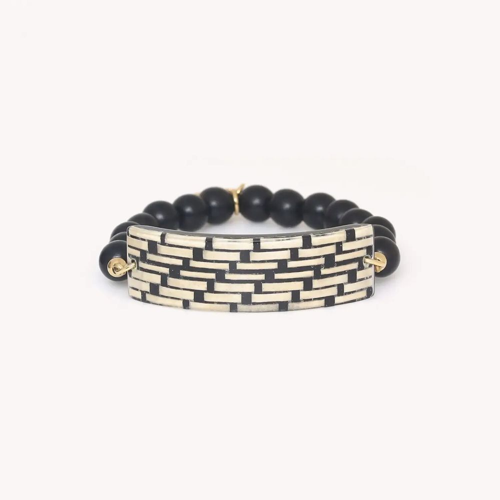 Jewelry - Simple stretch bracelet - Madam Bogolan - NATURE BIJOUX