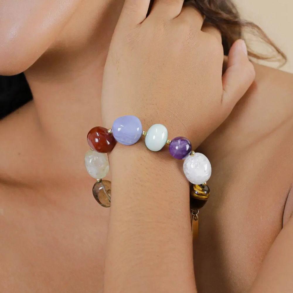 Bijoux - Bracelet extensible pierres - Minerama - NATURE BIJOUX