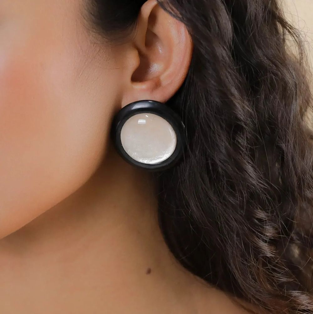 Bijoux - Boucles d'oreilles clips ronds - Saint Honore - NATURE BIJOUX
