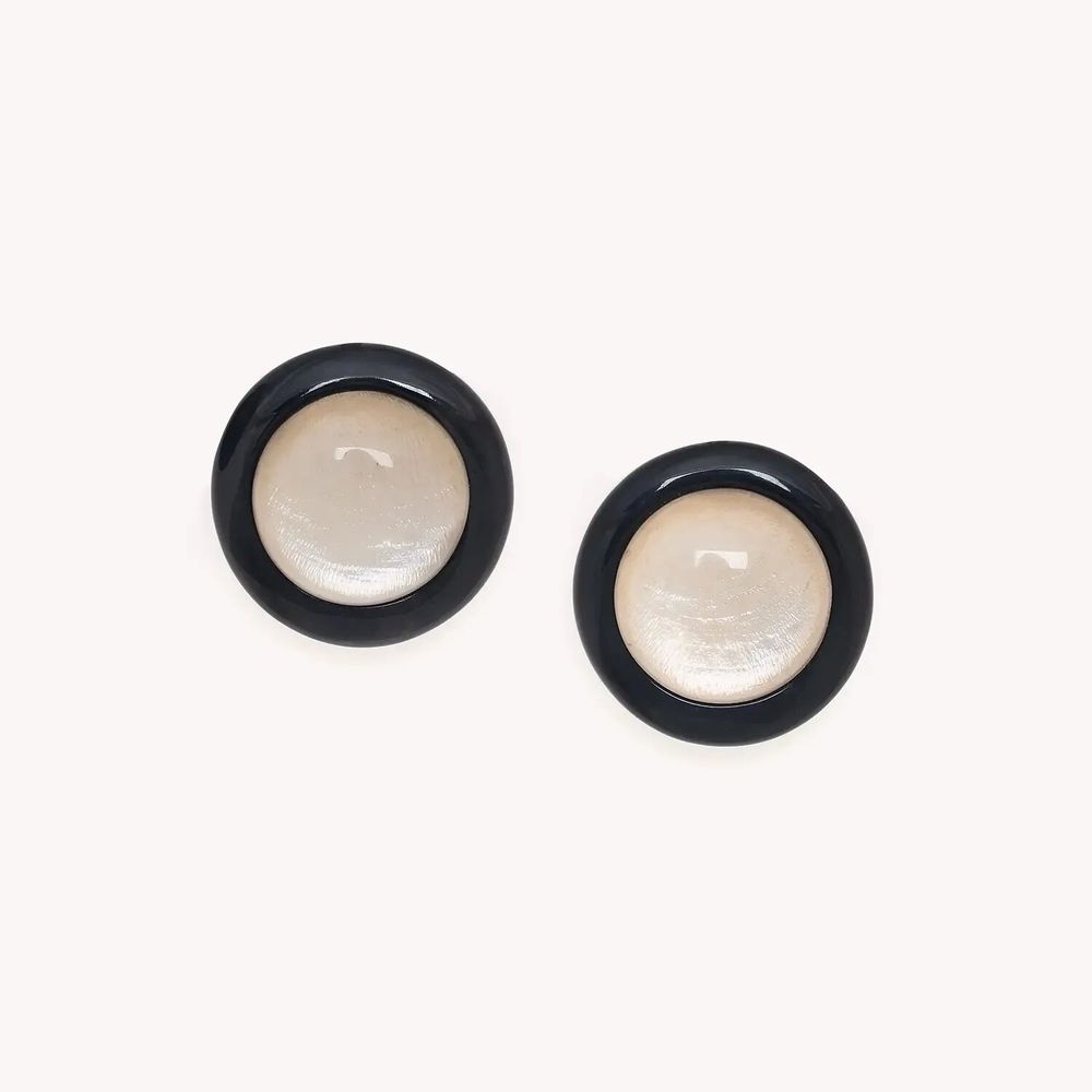 Bijoux - Boucles d'oreilles clips ronds - Saint Honore - NATURE BIJOUX