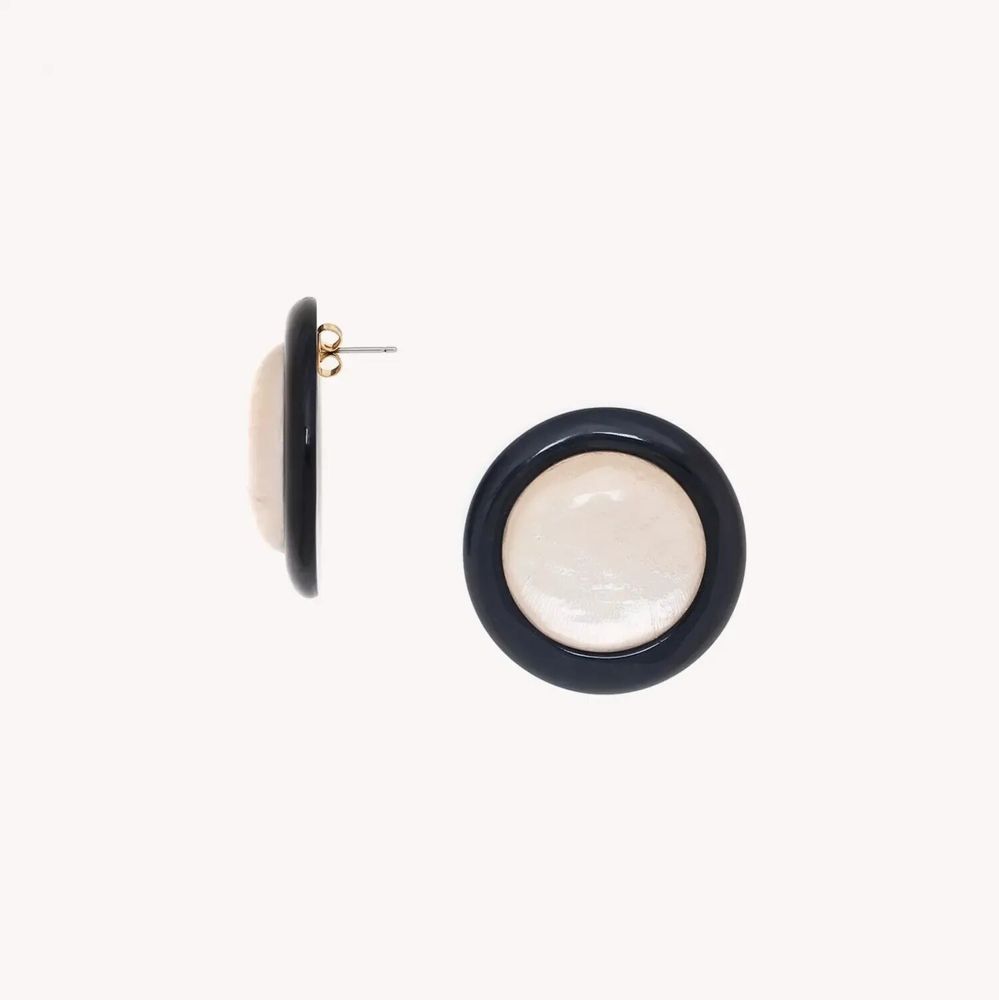 Jewelry - Simple round post earrings - Saint Honore - NATURE BIJOUX