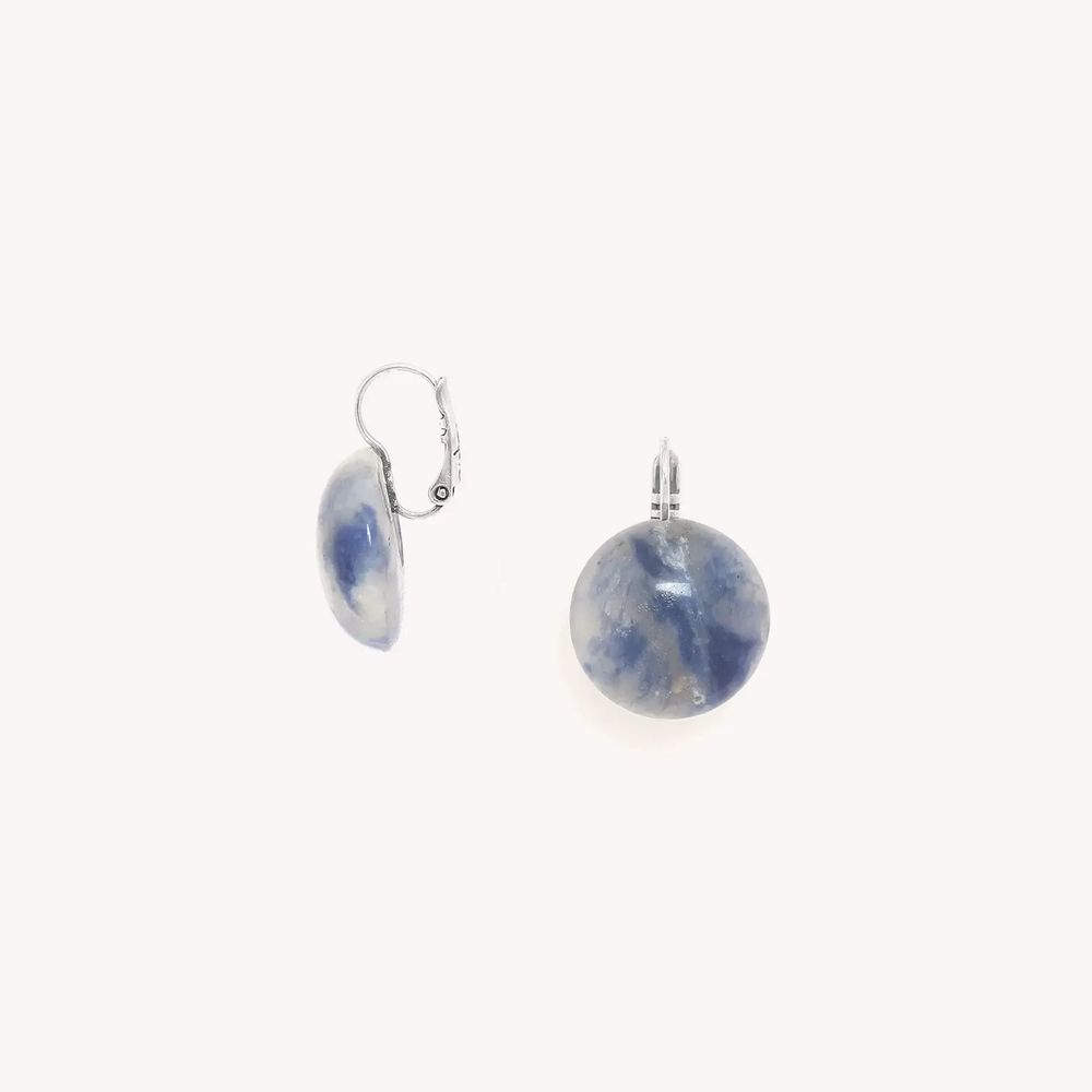 Bijoux - Boucles d'oreilles dormeuses rondes - Skala - NATURE BIJOUX