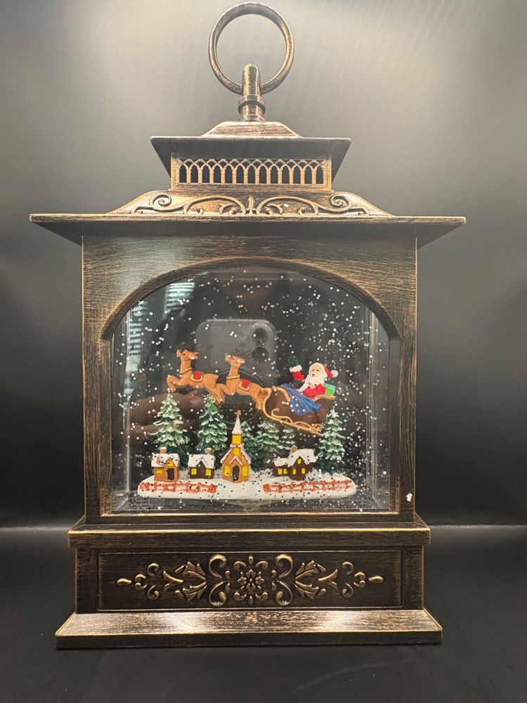 Other Christmas decorations - Christmas LED Snow Lantern with Music – Santa’s Sleigh - BLUE STAR B.V.