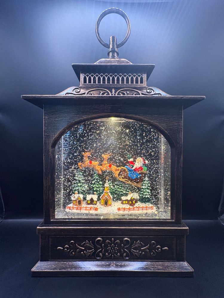 Other Christmas decorations - Christmas LED Snow Lantern with Music – Santa’s Sleigh - BLUE STAR B.V.