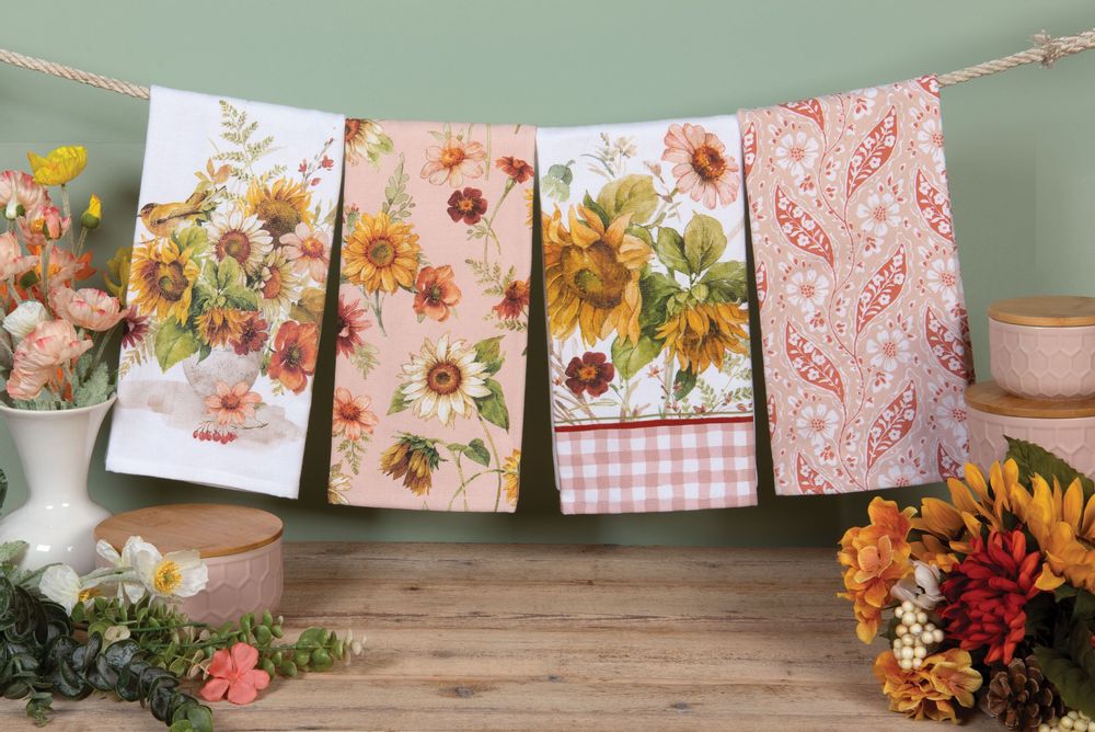 Torchons textile - linge de cuisine sunflower whisper - KARENA INTERNATIONAL