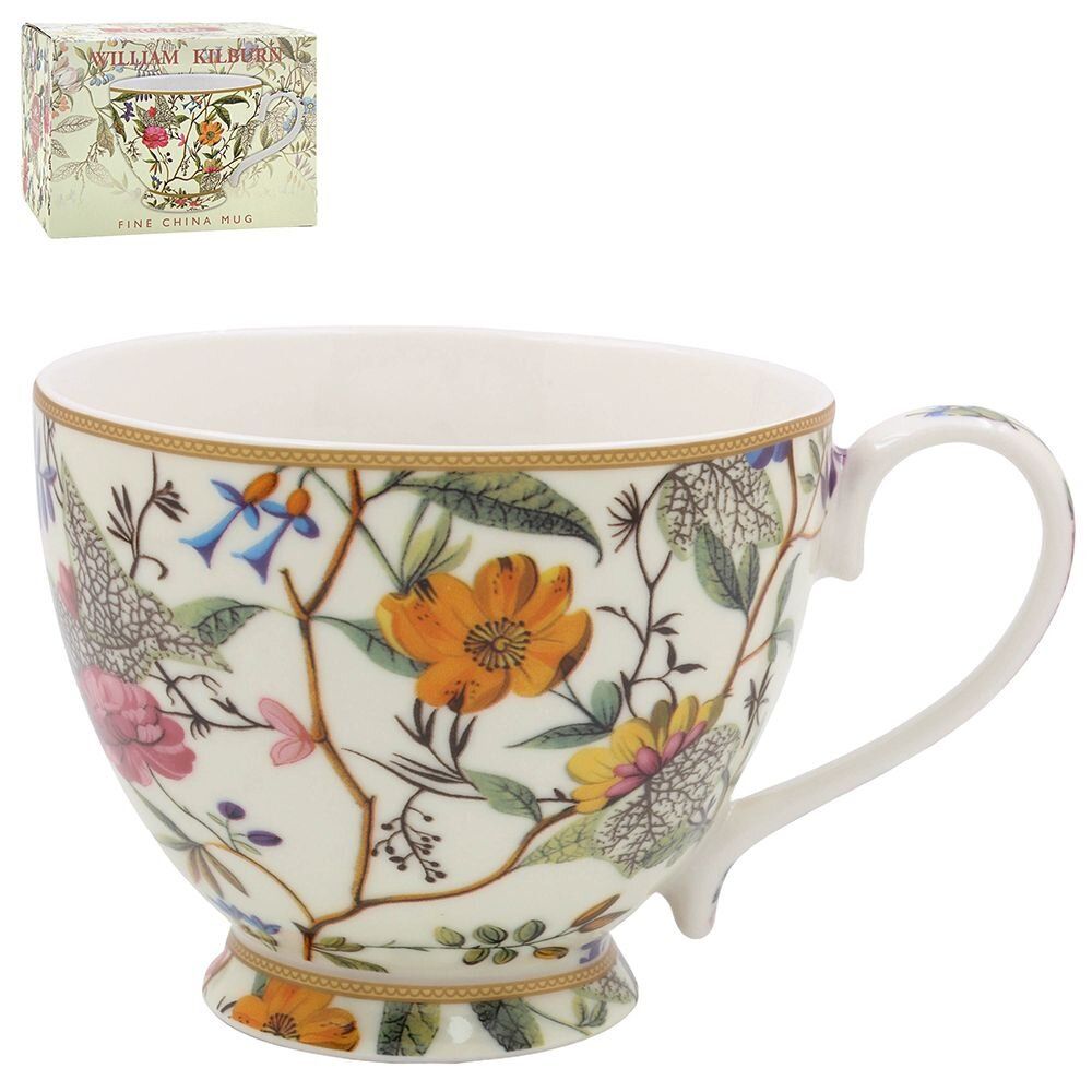 Accessoires thé et café - mug sur pied William Kilburn cream - KARENA INTERNATIONAL