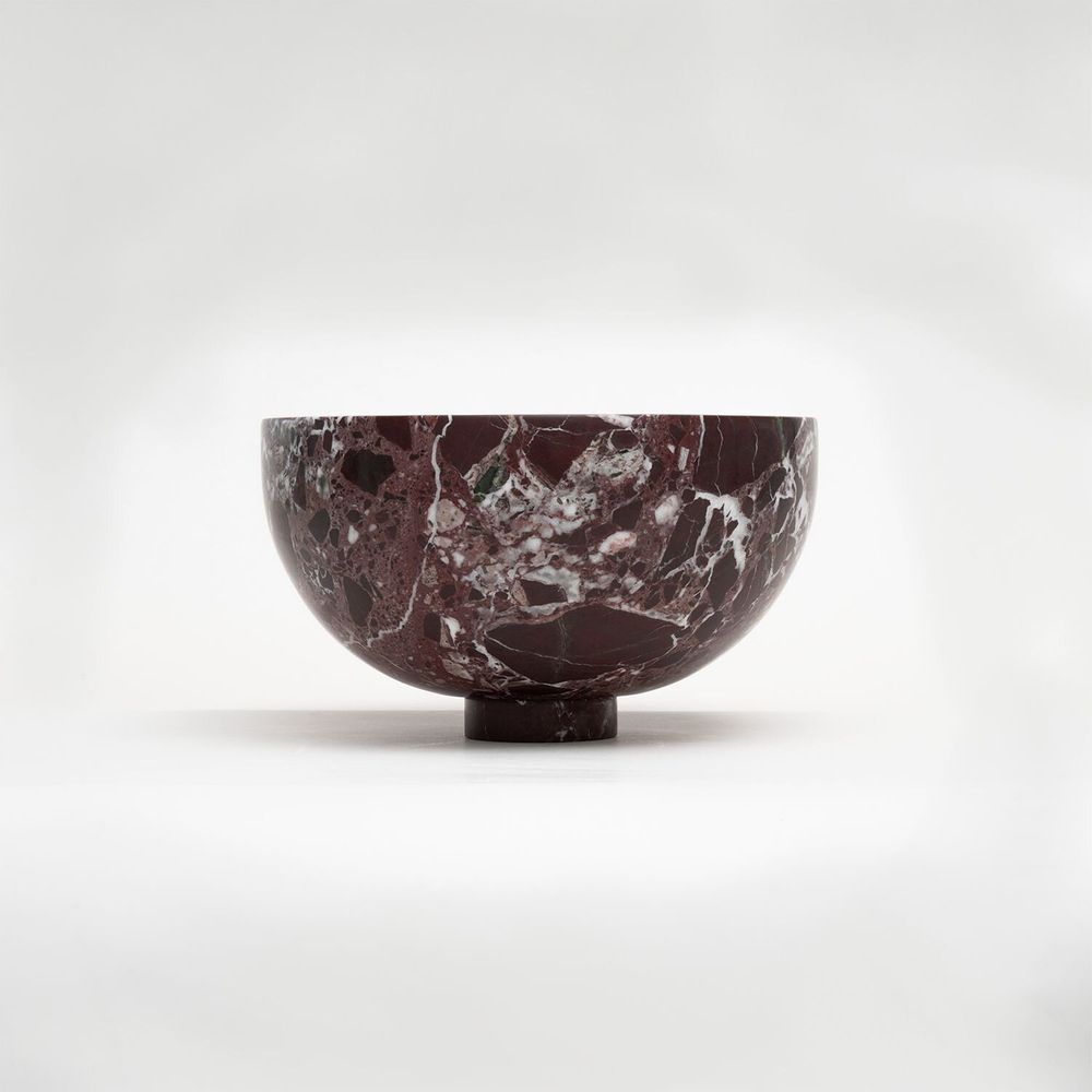 Bols - ROSSO LEVANTO MARBLE FRUIT BOWL - KIWANO CONCEPT