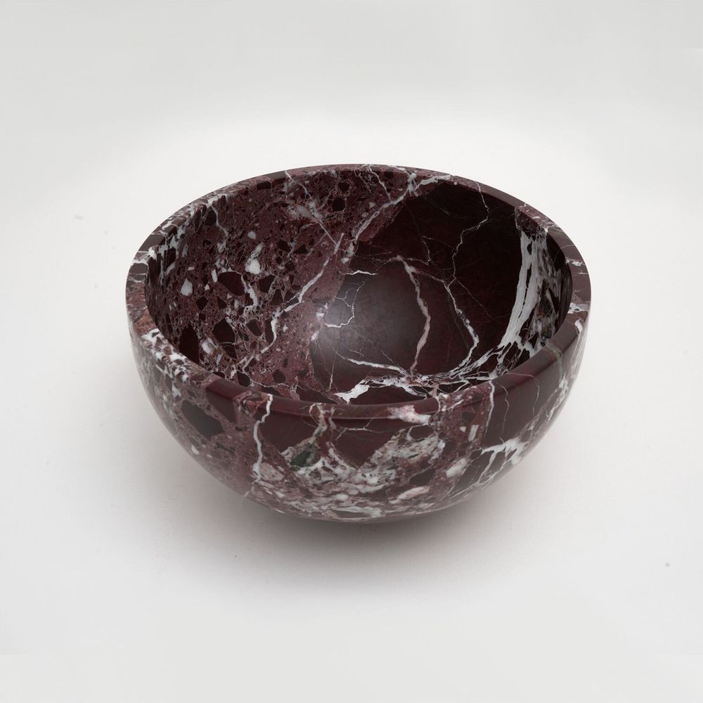 Bols - ROSSO LEVANTO MARBLE FRUIT BOWL - KIWANO CONCEPT