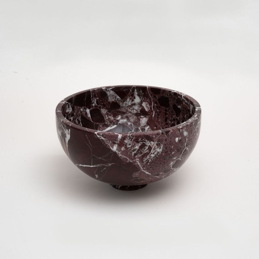 Bols - ROSSO LEVANTO MARBLE FRUIT BOWL - KIWANO CONCEPT