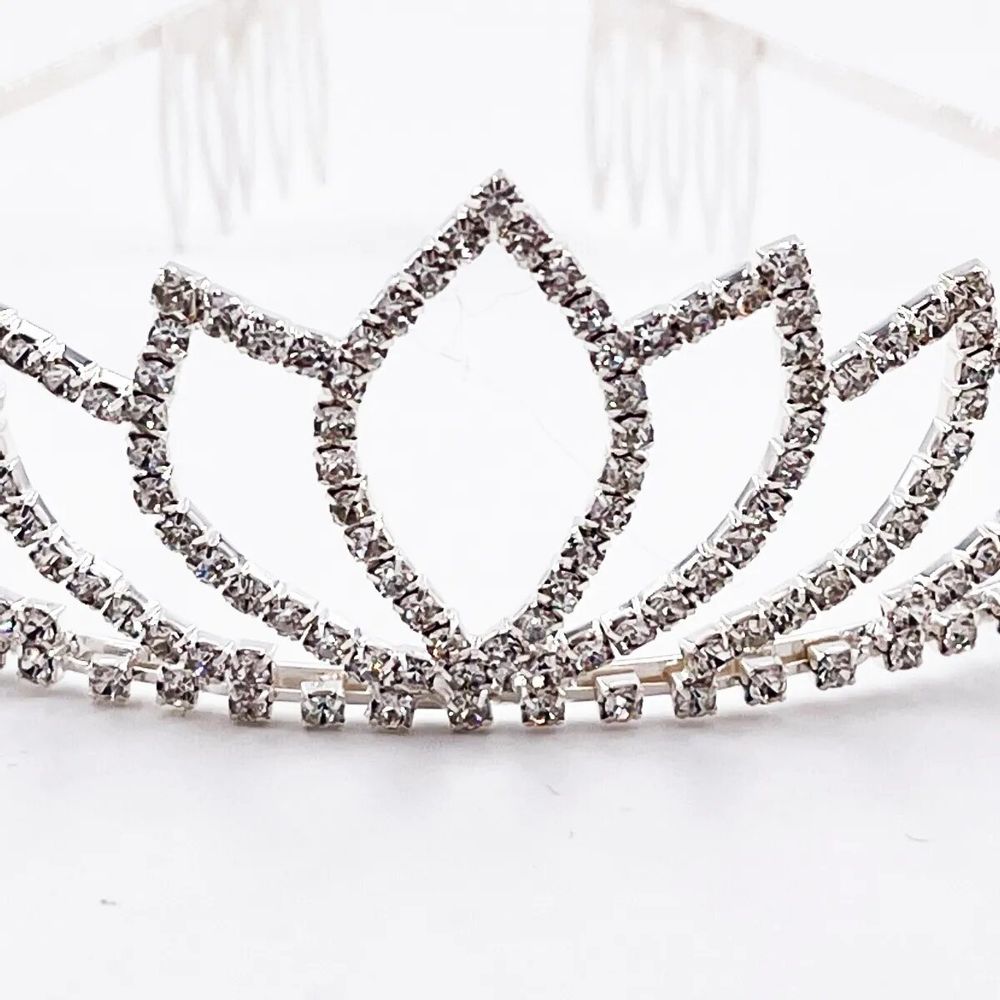 Children's dress-up - One-size pearl tiara in organza bag - LABAY