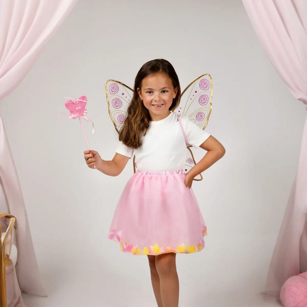 Children's dress-up - Leonie Fairy Tutu & Wings Set - One Size - Costume - LABAY