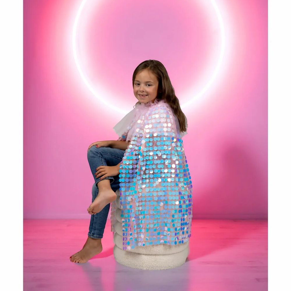 Children's dress-up - Galaxia Pink Sequin Cape TU - Costume - LABAY