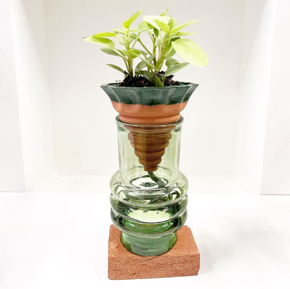 Vases - Nomad ENAMELLED — the autonomous 3D TERRACOTTA vase - COMMON PLACE YOUR URBAN JUNGLE