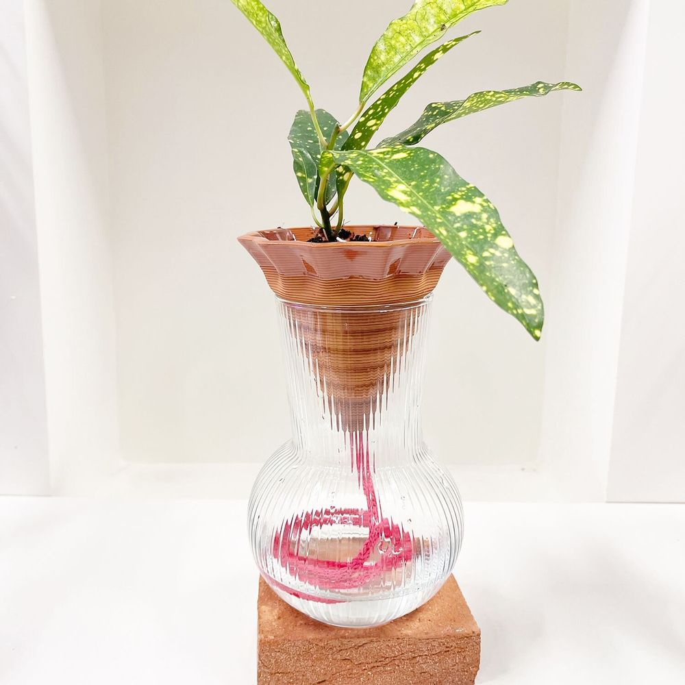 Vases - Nomad ENAMELLED — the autonomous 3D TERRACOTTA vase - COMMON PLACE YOUR URBAN JUNGLE