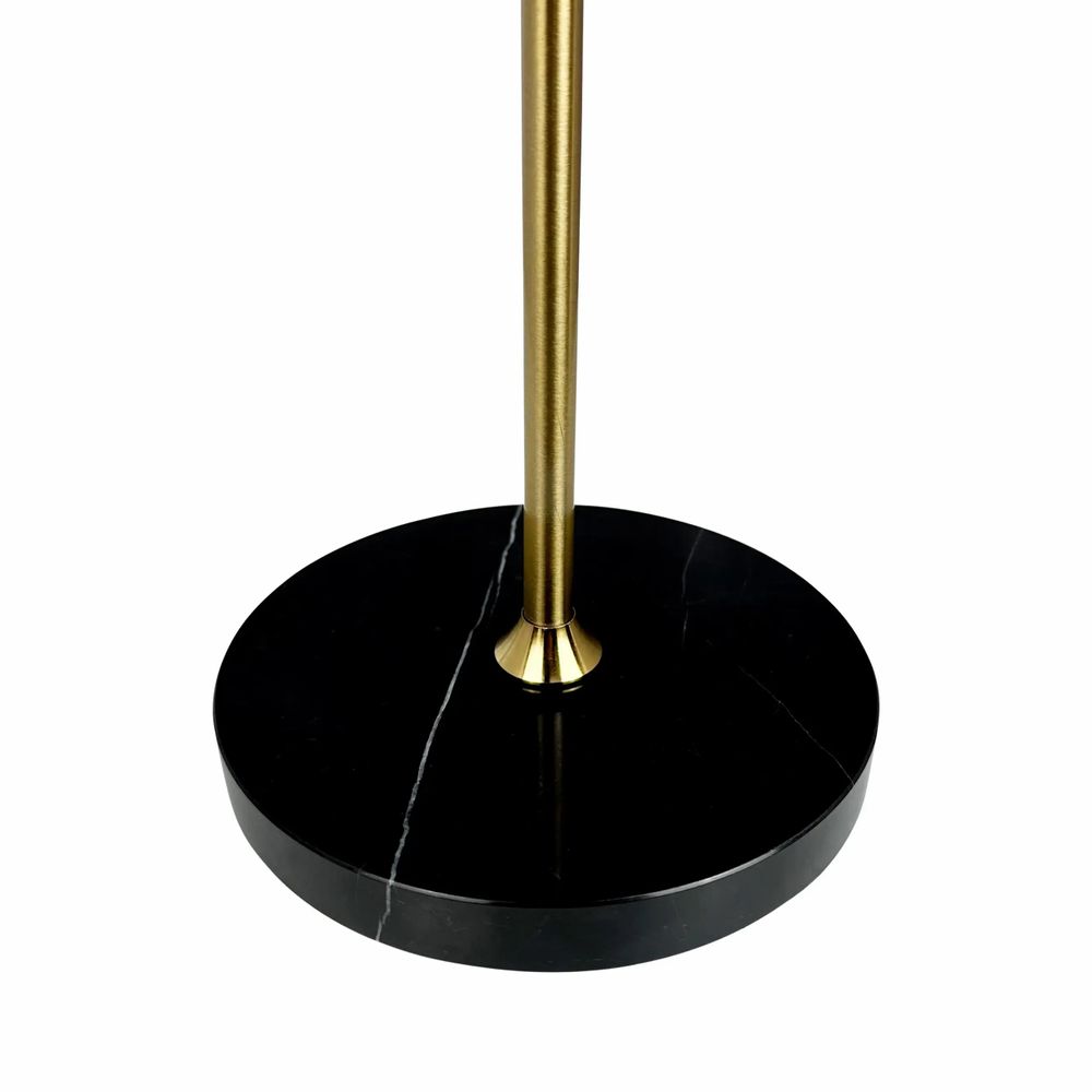 Lampes de table - Lampe de table LED rechargeable MOONLIGHT noire, laiton, marbre - DYBERG LARSEN