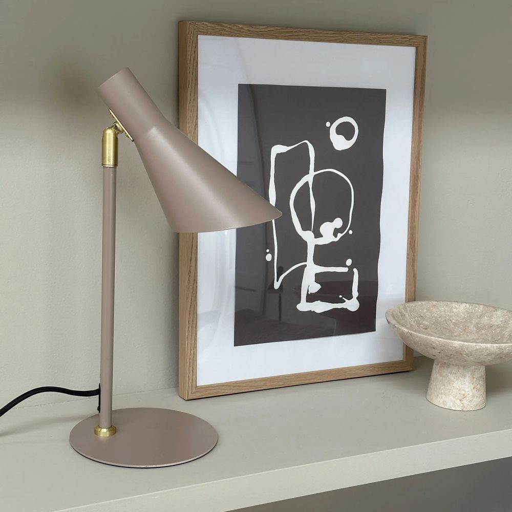 Lampes de table - Lampe de table DL12 Mini en laiton beige - DYBERG LARSEN