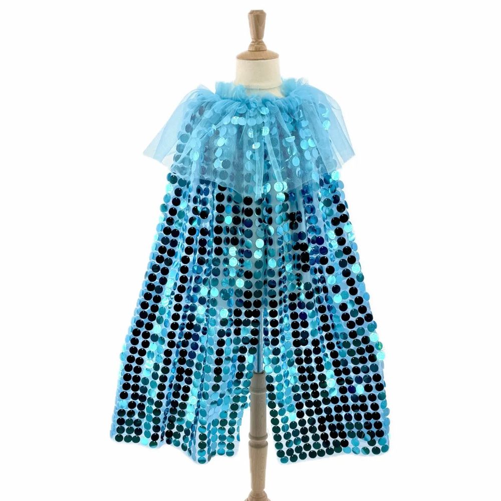 Children's dress-up - Galaxia Blue Sequin Cape TU - Costume - LABAY