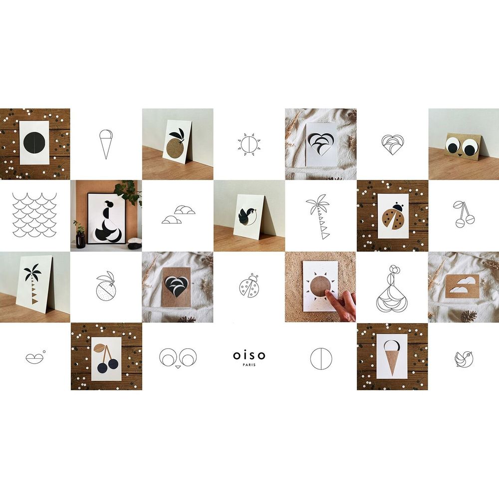 Card shop - DISCOVERY PACK assortment of 25 OISO® board cards - OISO