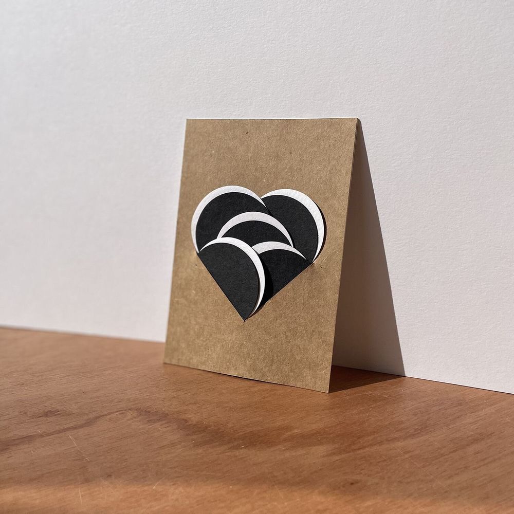 Gifts - HEART Object Card OISO® - Kraft - OISO