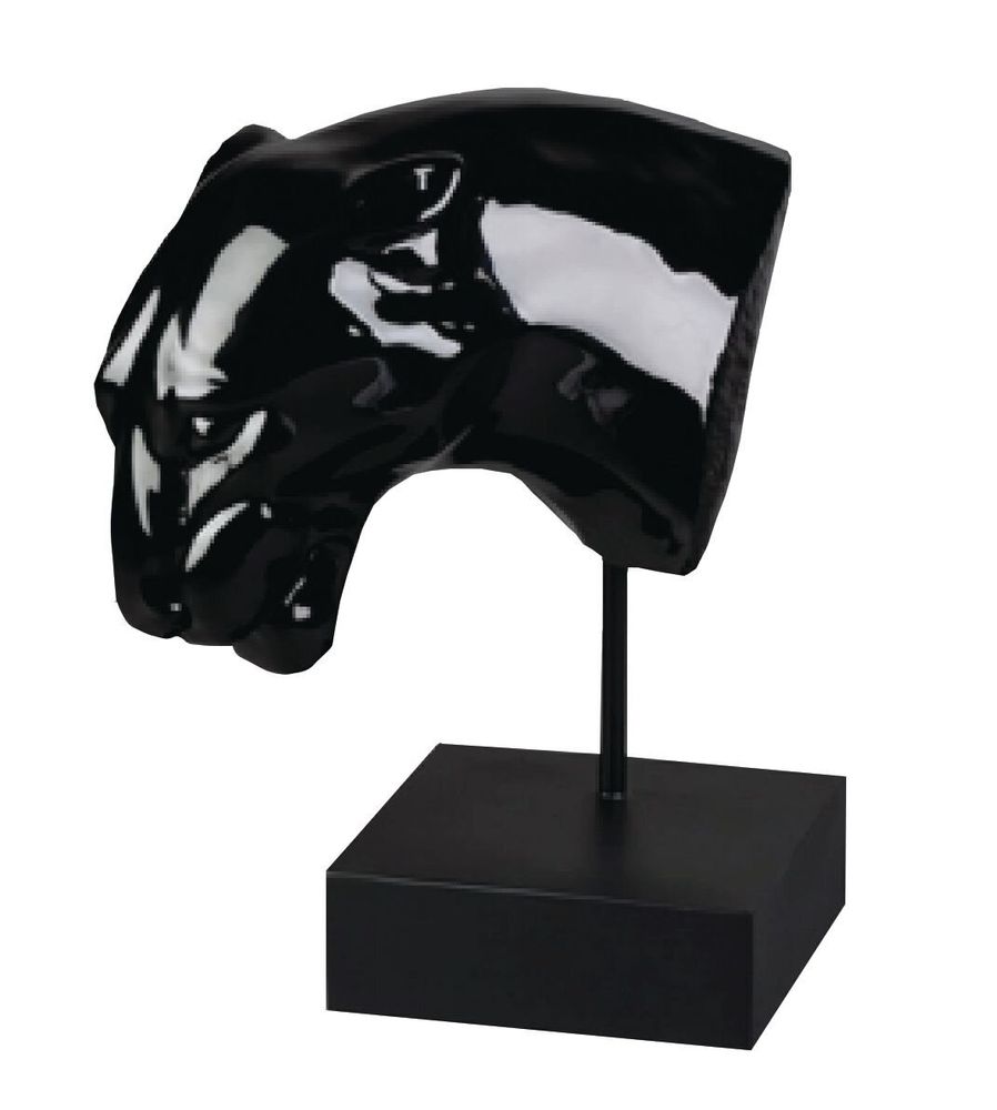 Sculptures, statuettes et miniatures - GRANDE TÊTE DE PANTHÈRE - Sculpture en laque - MAI HOME DECOR PTE LIMITED