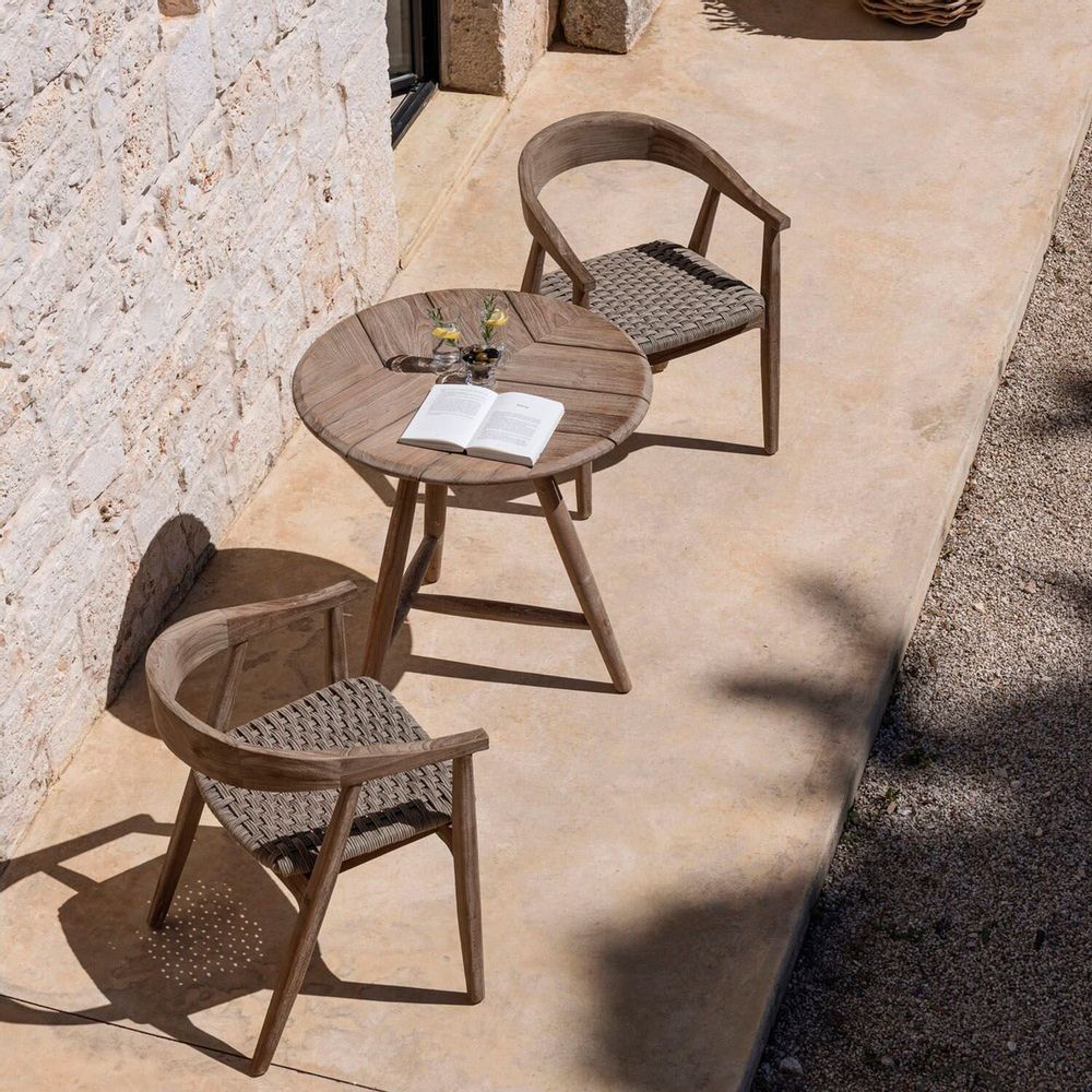 Fauteuils de jardin - Armchair Faye wicker seat - GOMMAIRE