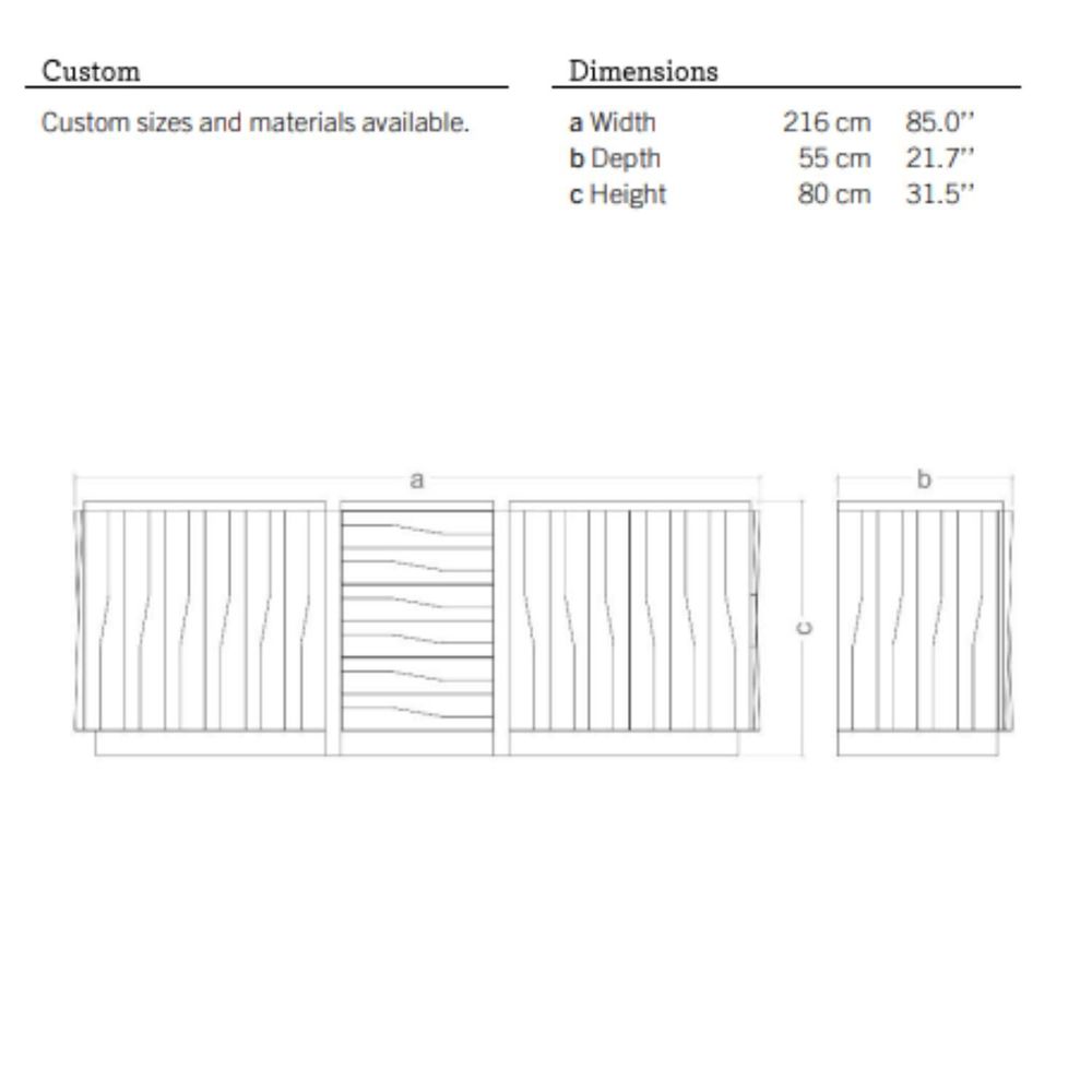 Sideboards - Jacaranda Sideboard in Stained Solid Oak - DUISTT